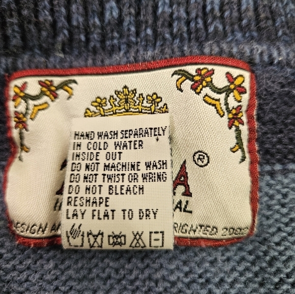 Tiara International Christmas Front Zip Sweater Snowman Patchwork Size Small - Picture 7 of 10